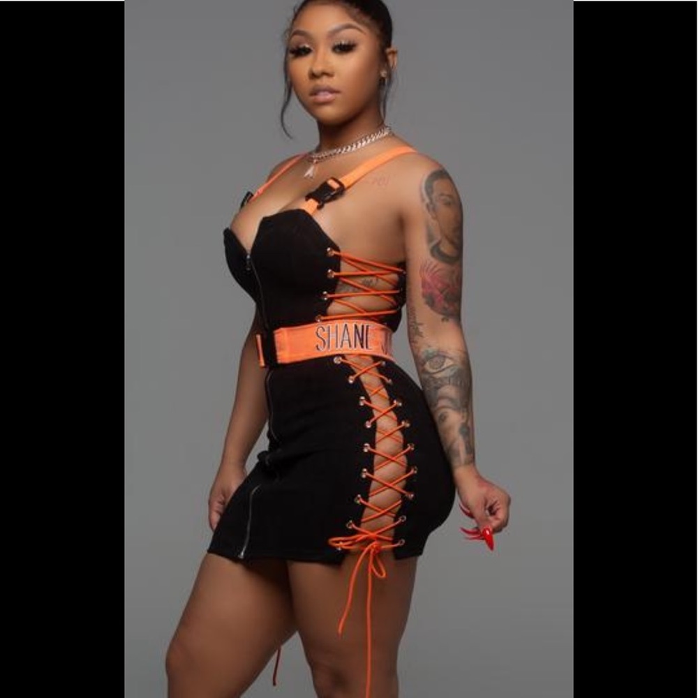 Shane Justin crossed up dress worn only once!